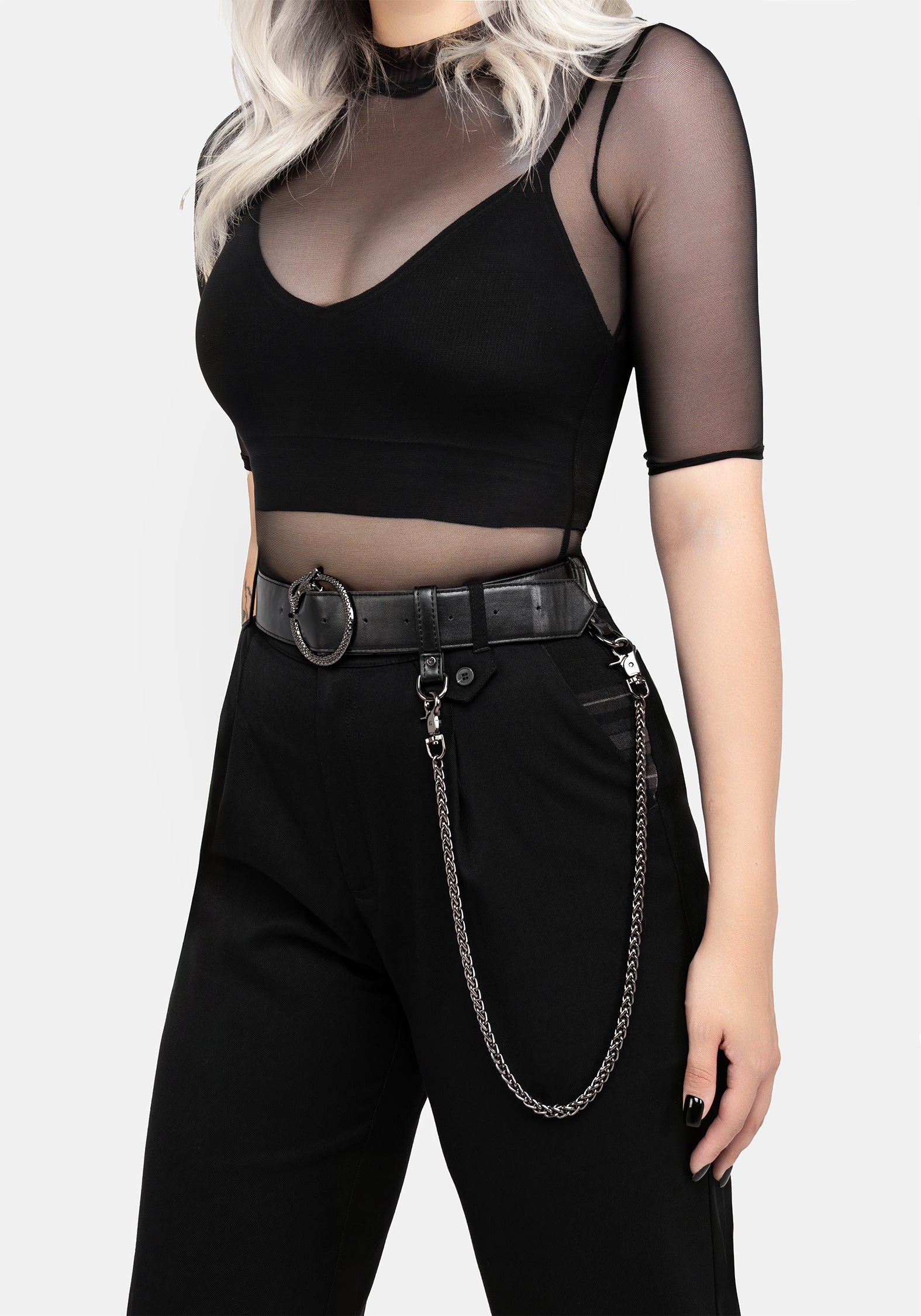 Ouroboros Snake Buckle Chain Belt - Image 6