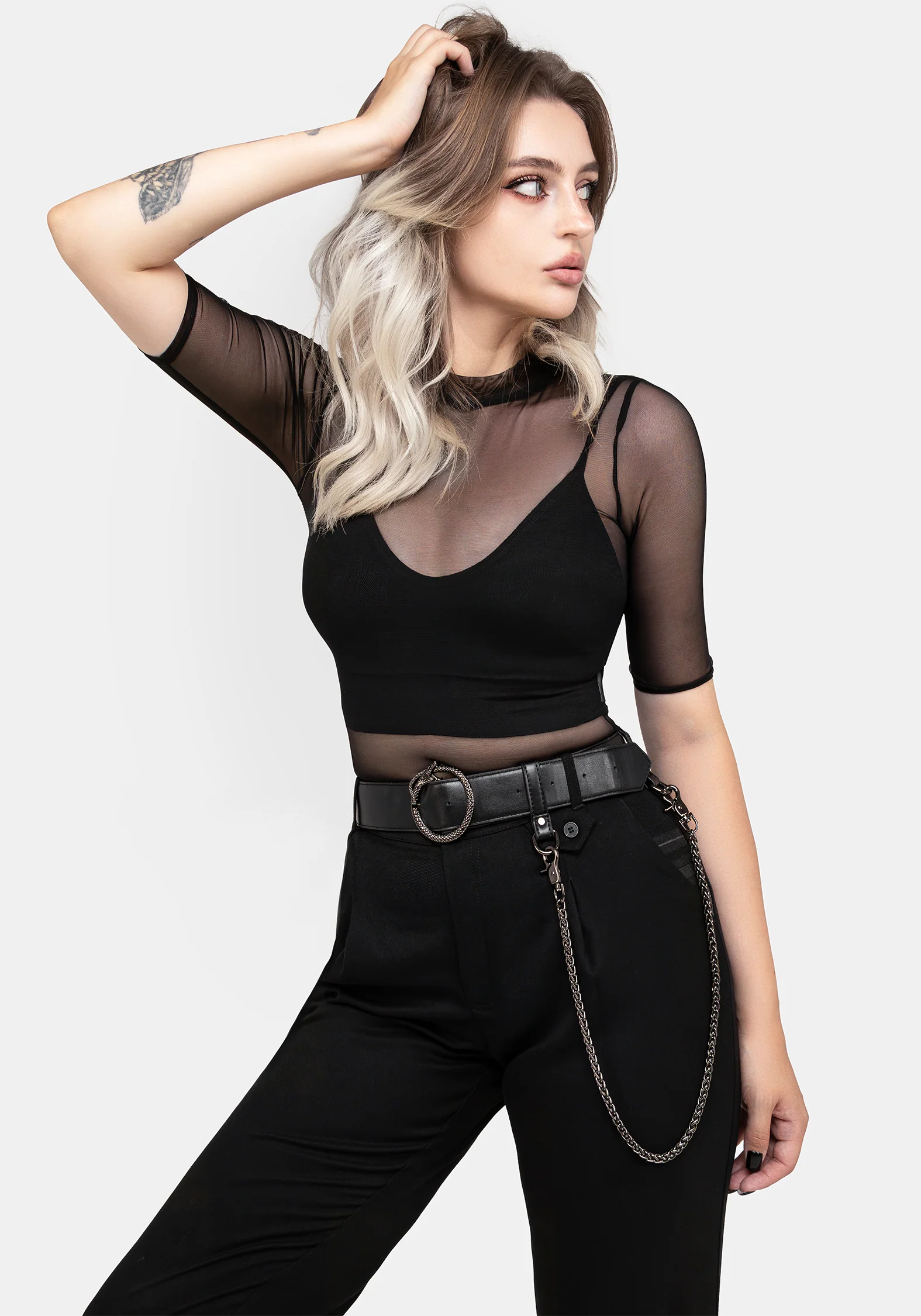 Ouroboros Snake Buckle Chain Belt - Image 7