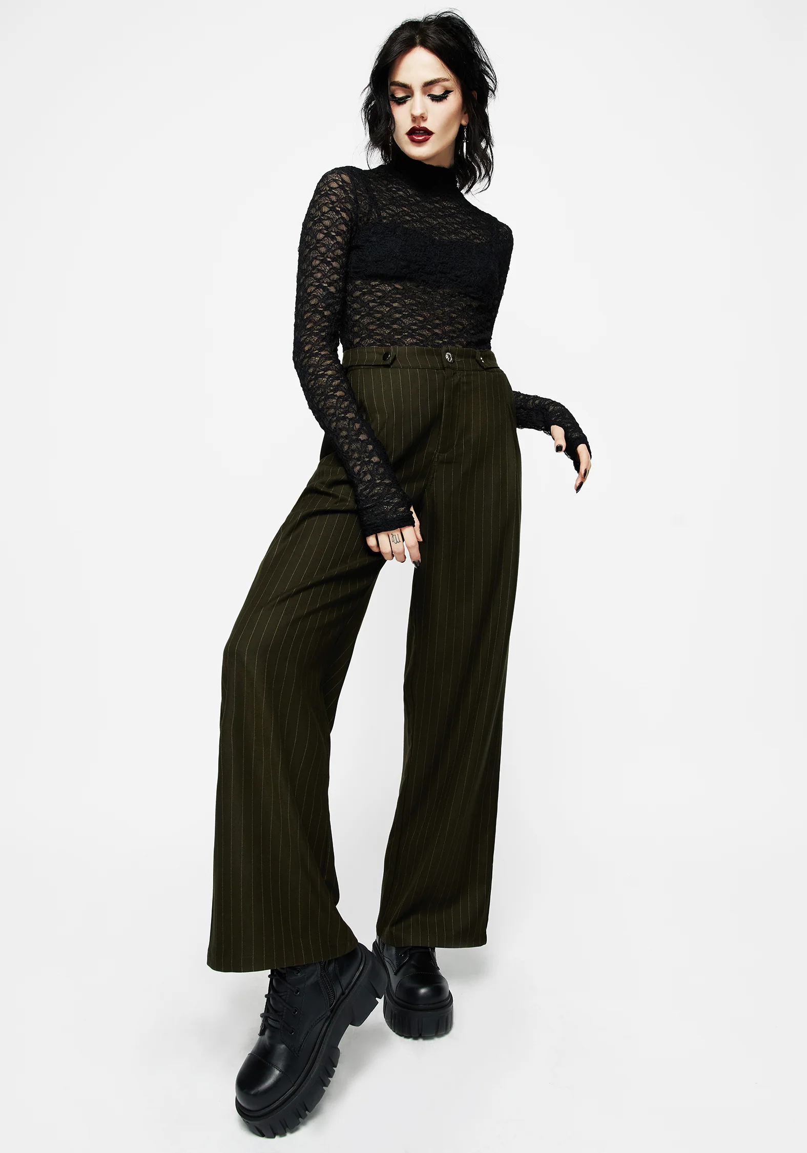 Payoff Wide Leg Tailored Trousers - Image 4