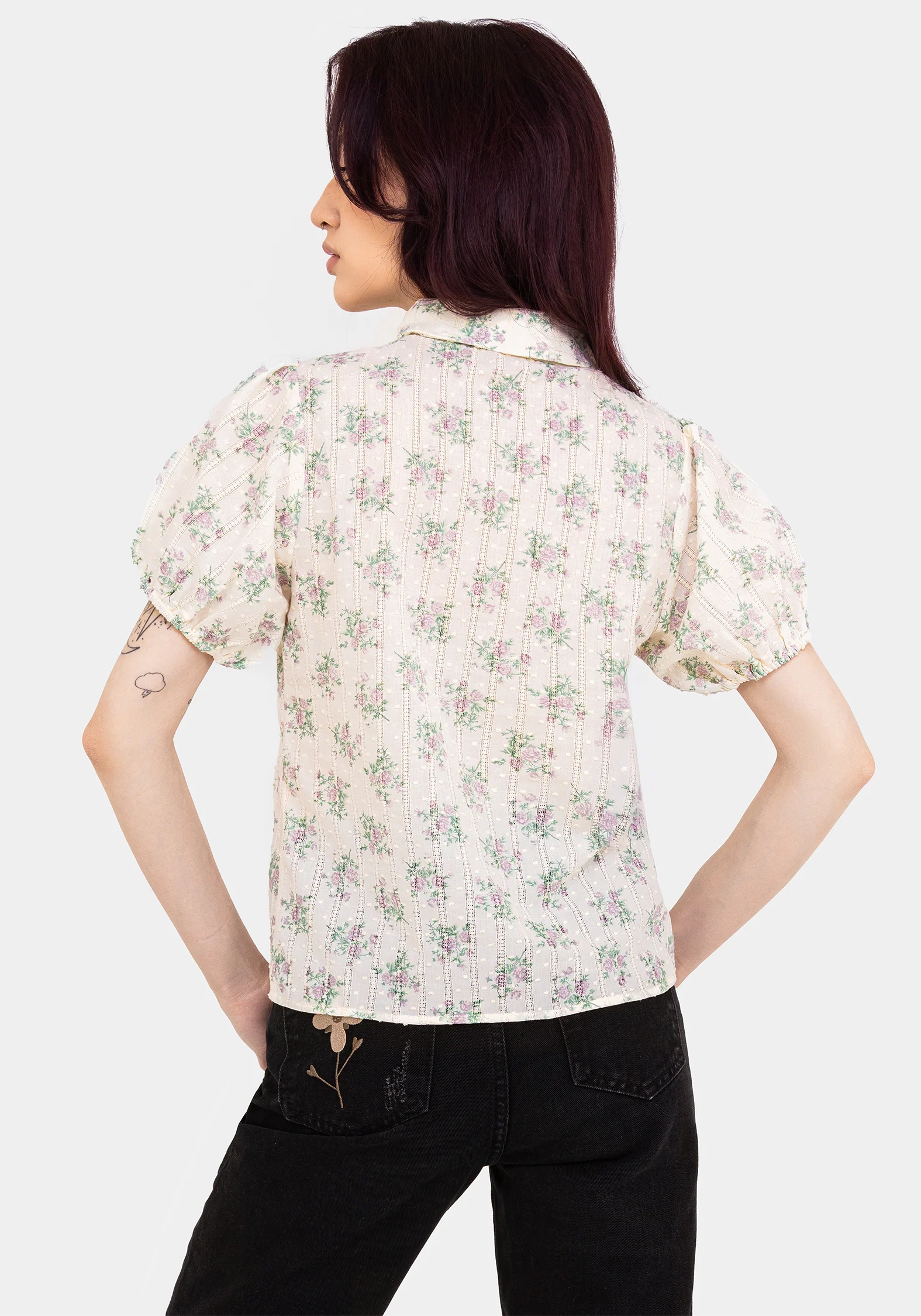 Pleasance Cotton Puff Sleeve Blouse - Image 3