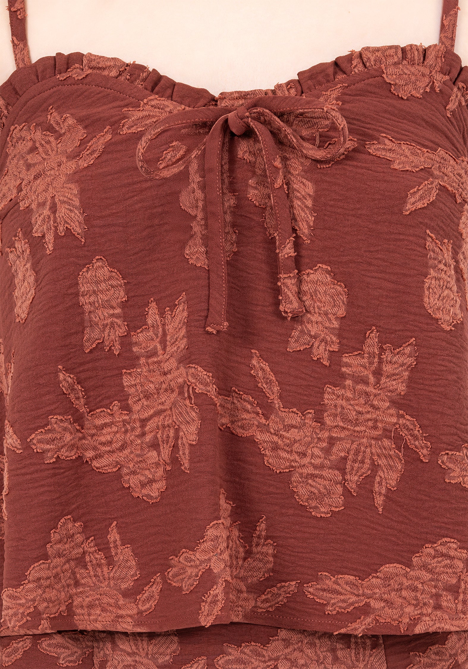 Prosperity Floral Frill Neck Cami Top - Image 2