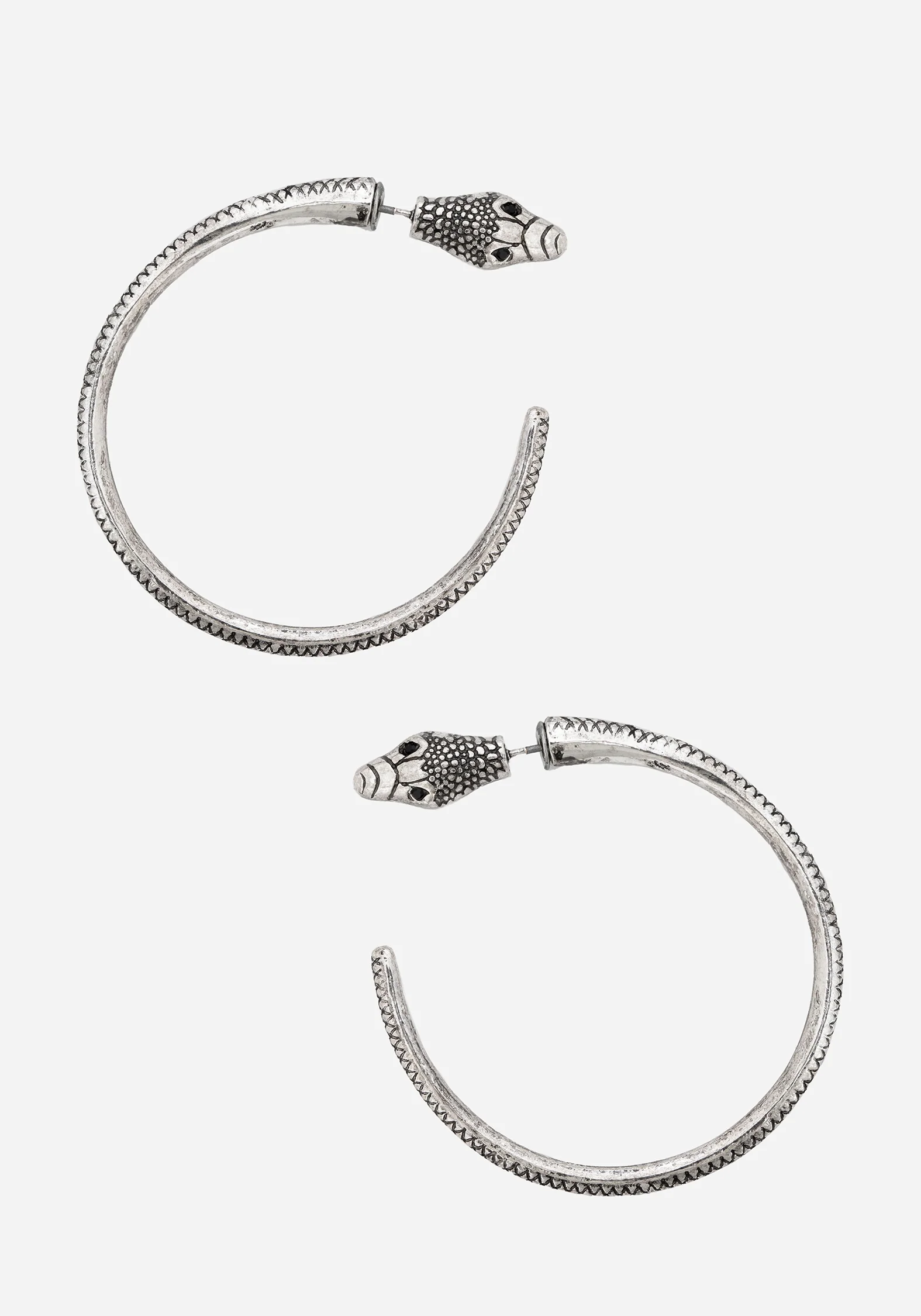 Ramona Snake Hoop Earrings - Image 2