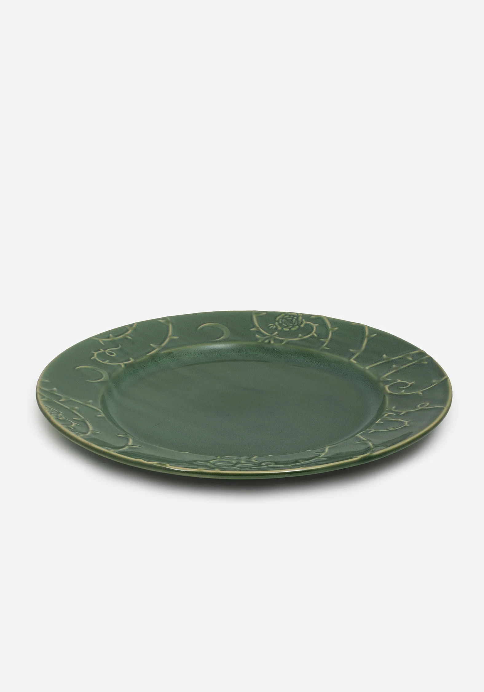 Rosethorn Floral Embossed Dinner Plate (4 Piece Set) - Image 5