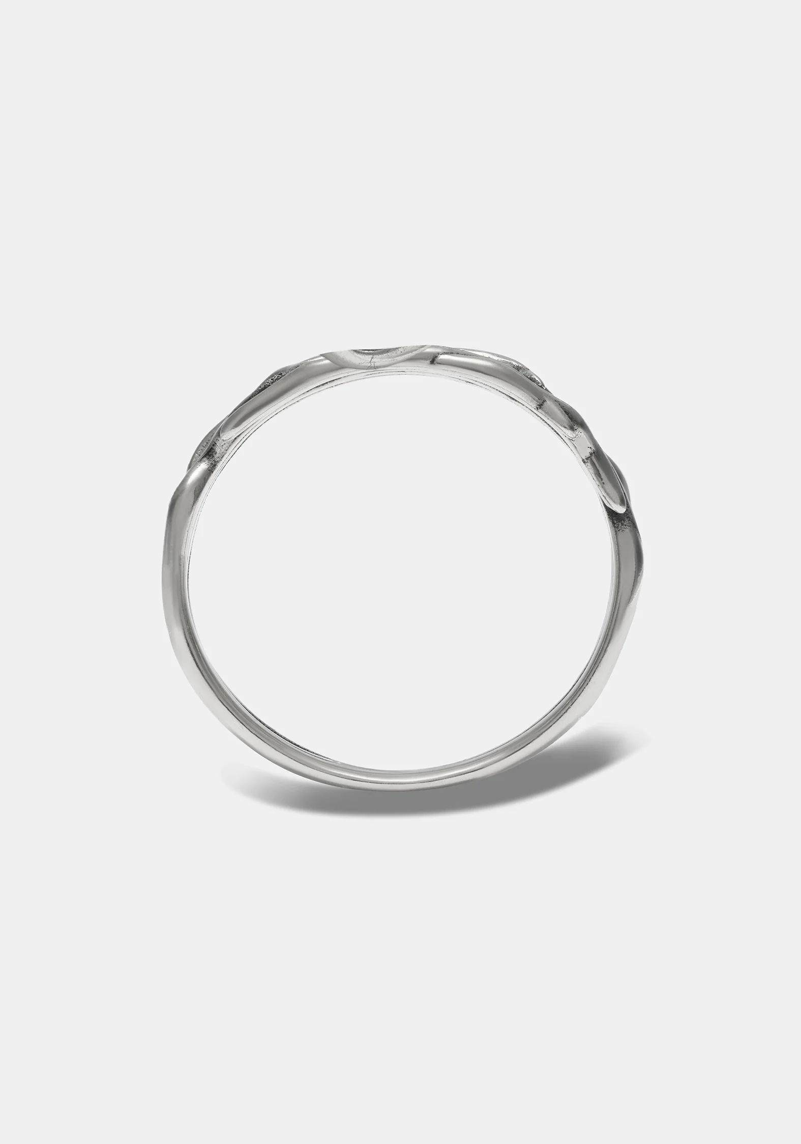 Rosethorn Sterling Silver Black Spinel Band - 9mm - Image 5