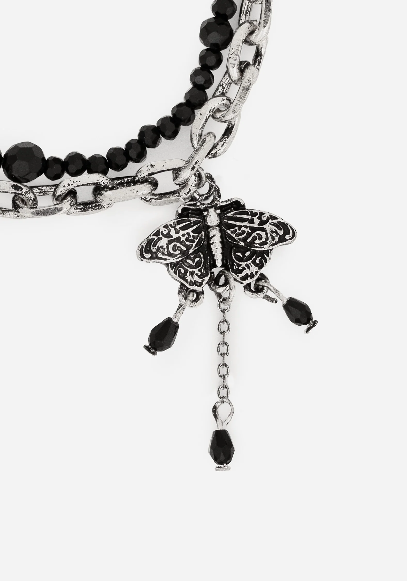 Rowan Moth Mixed Chain Bracelet - Image 2