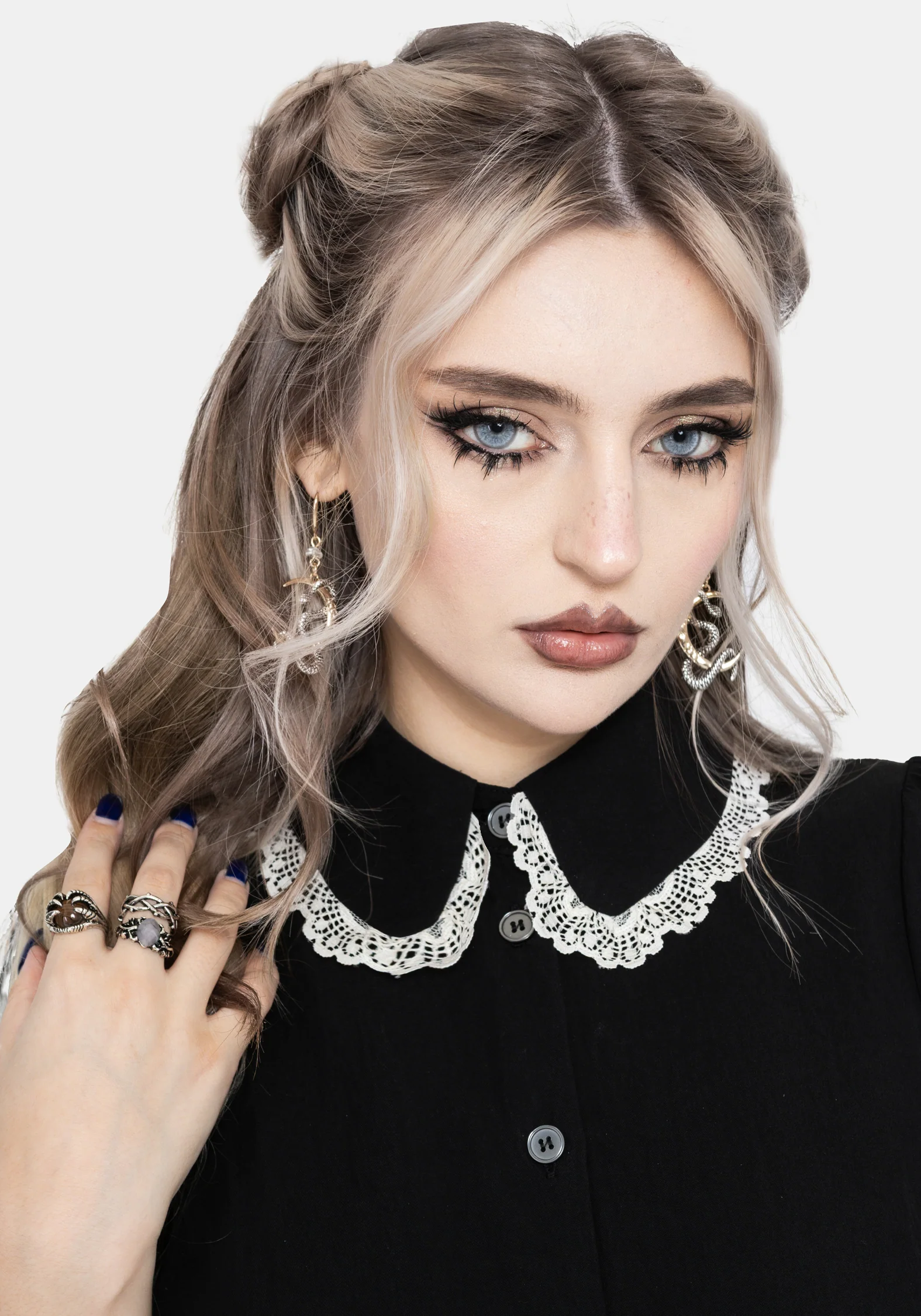 Salem Collar Mini Smock Dress - Image 2
