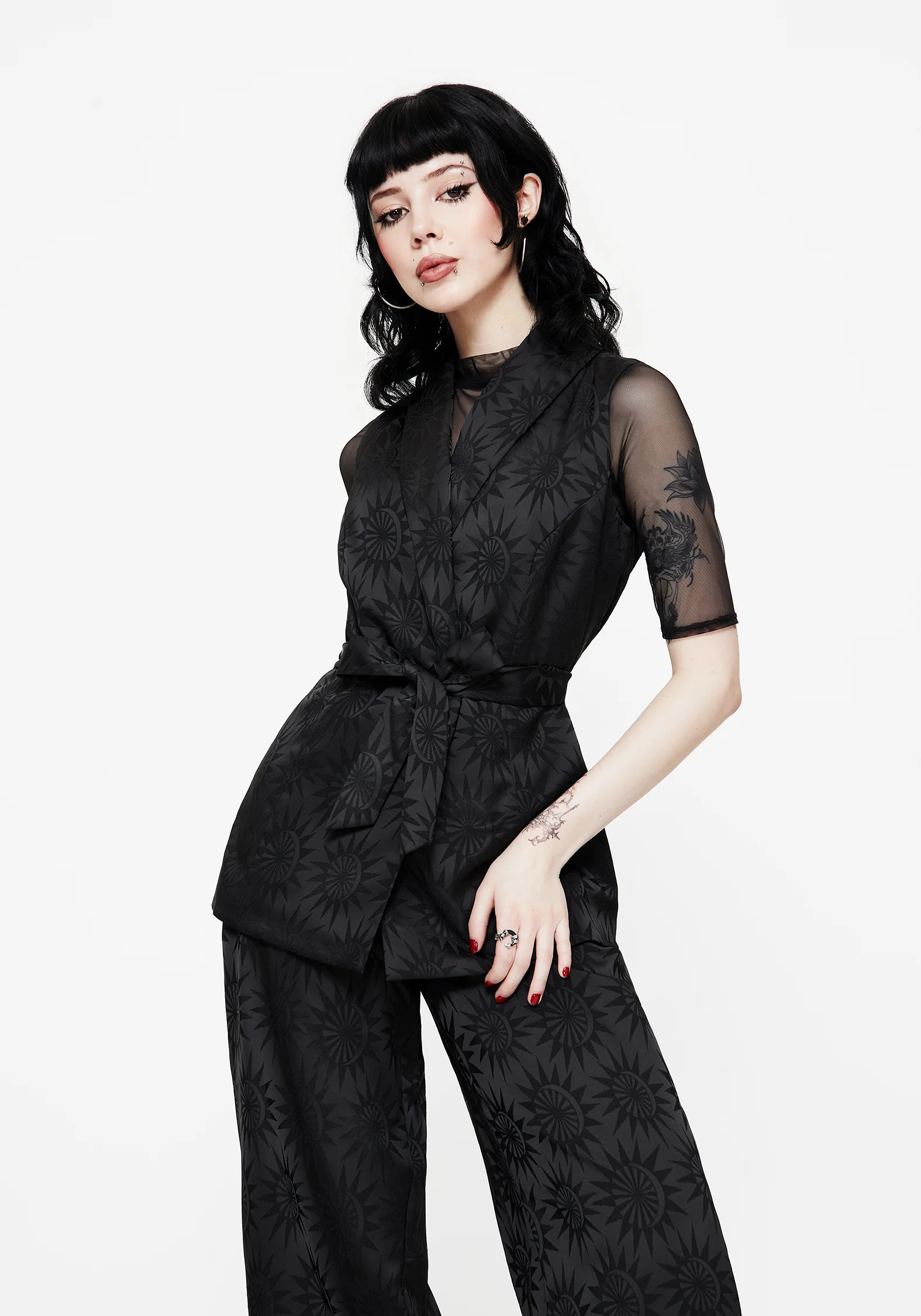 Semine Celestial Printed Tailored Waistcoat - Image 5