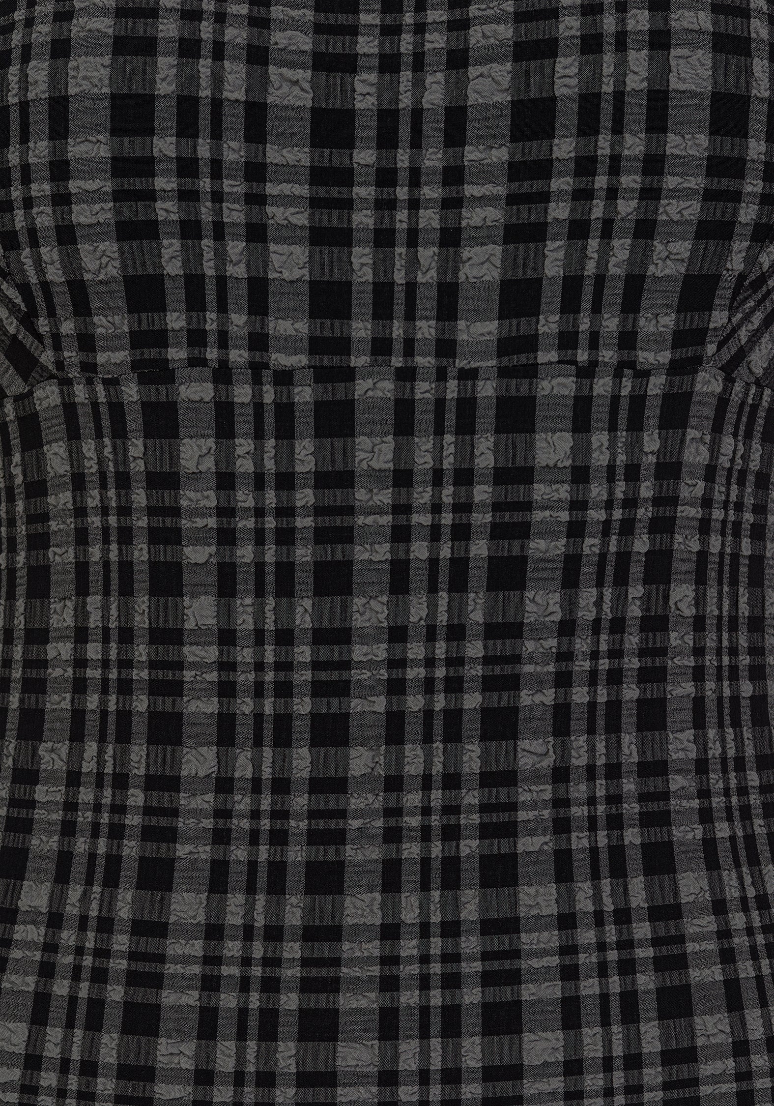 Slate Textured Check Square Neck Swimsuit - Image 2