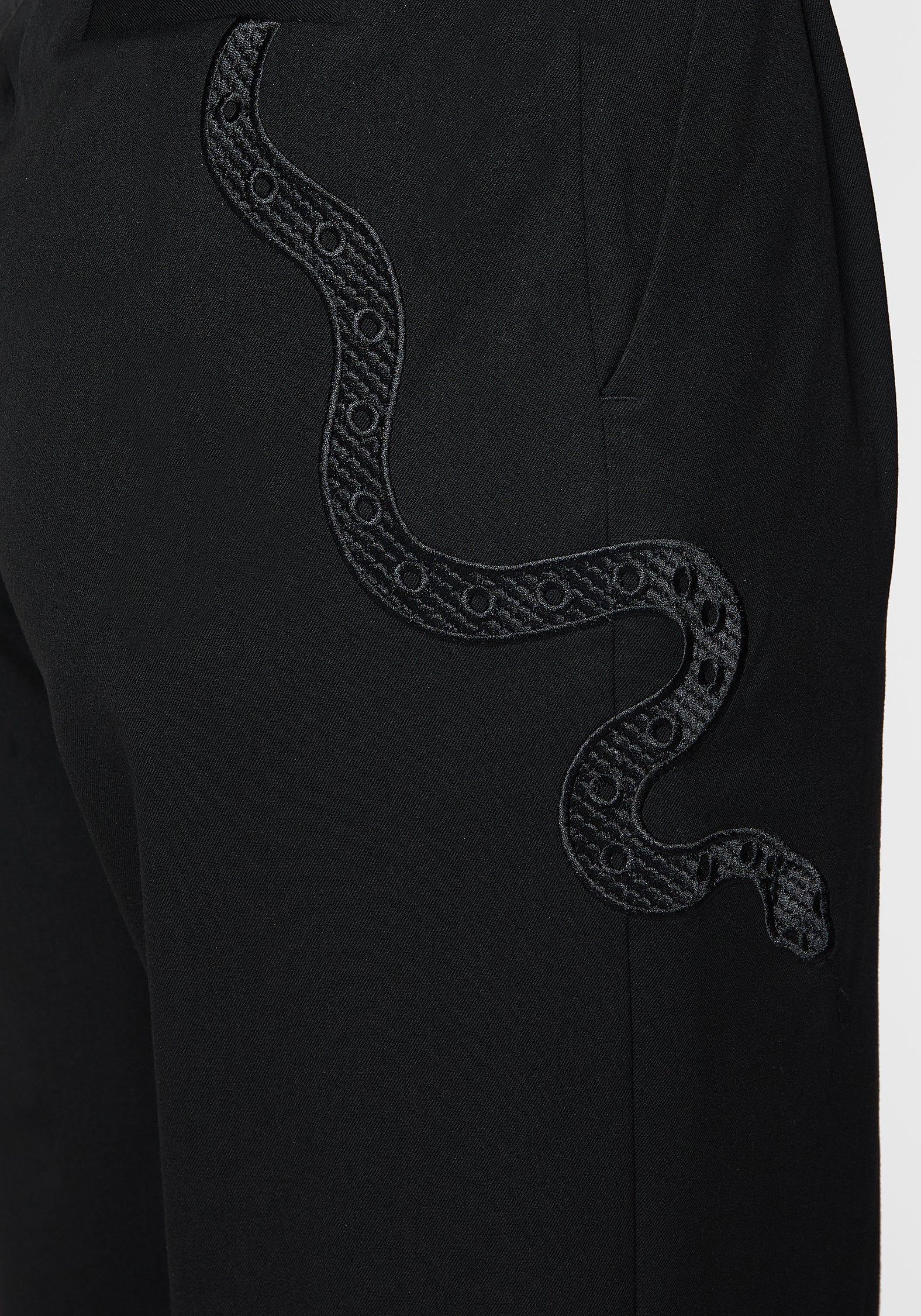 Slither Snake Embroidered Tailored Trousers - Image 8