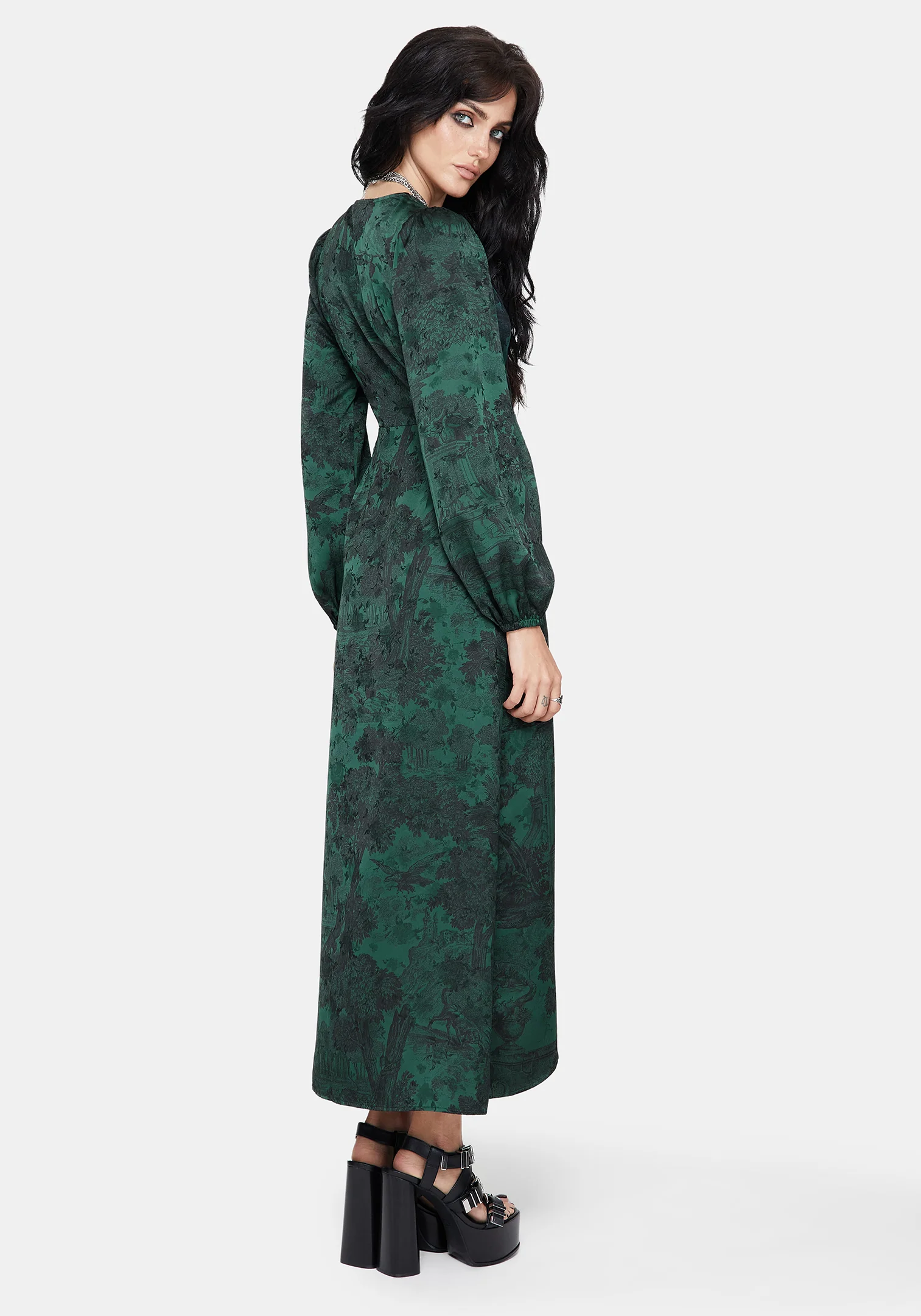 Solara Toile Print Maxi Dress - Image 3