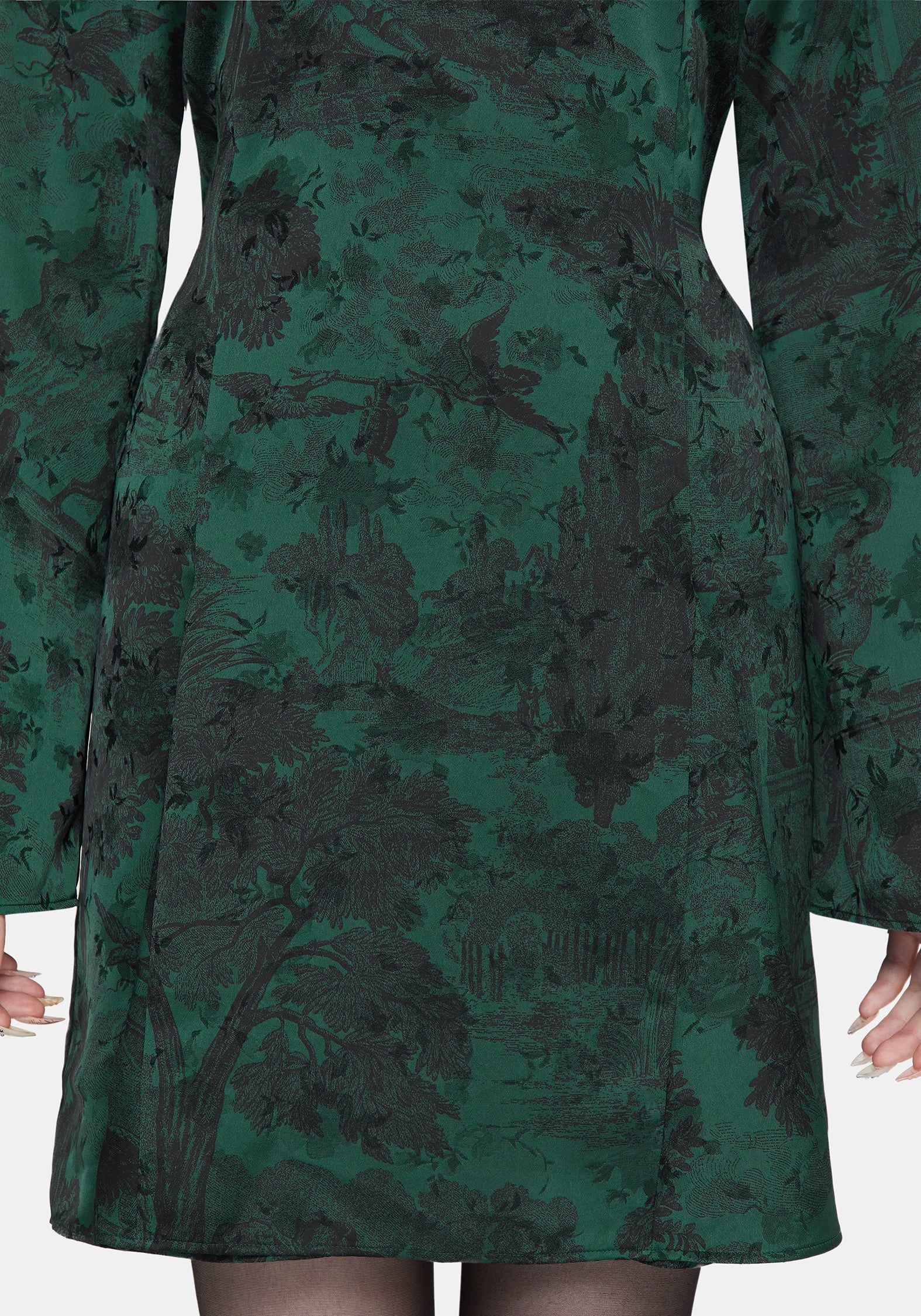 Solara Toile Print Mini Dress - Image 2