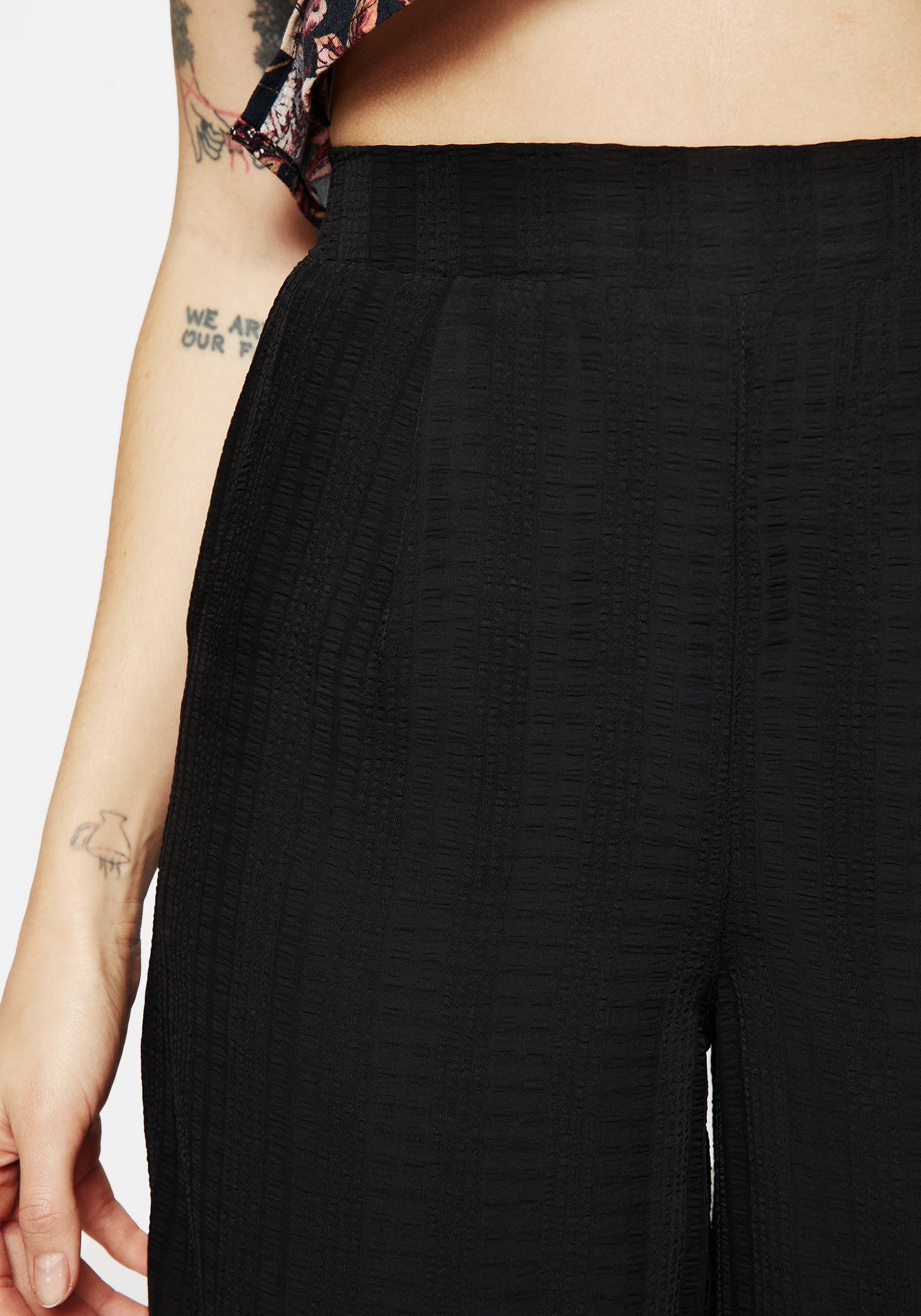Tabitha Wide Leg Check Trousers - Image 2