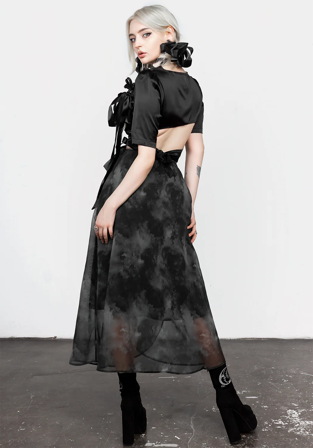Tempest Tie Waist Midaxi Skirt - Image 3