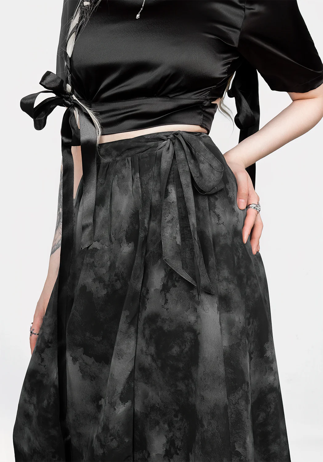 Tempest Tie Waist Midaxi Skirt - Image 5