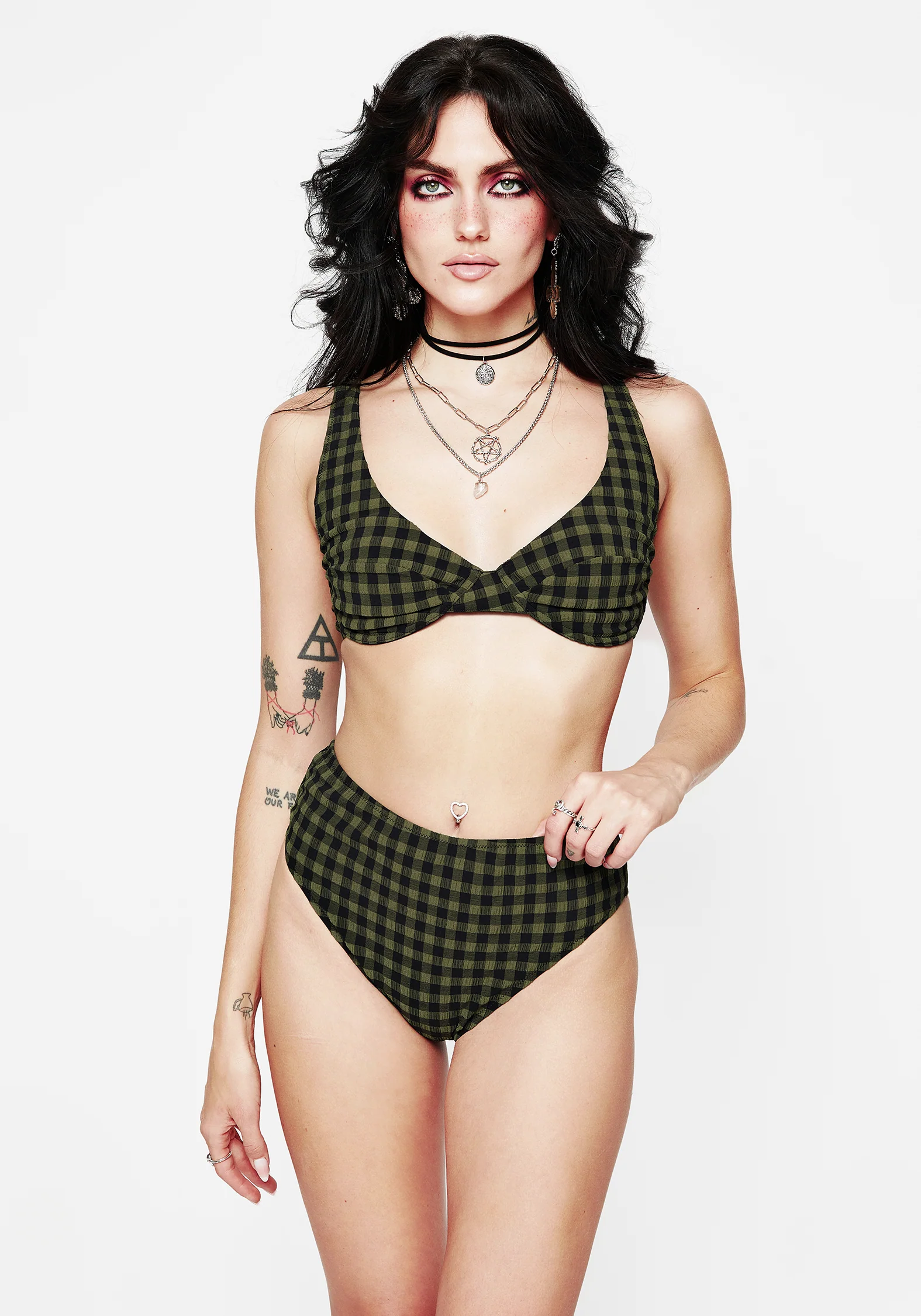 Terra Gingham Underwired Bikini Top - Image 8