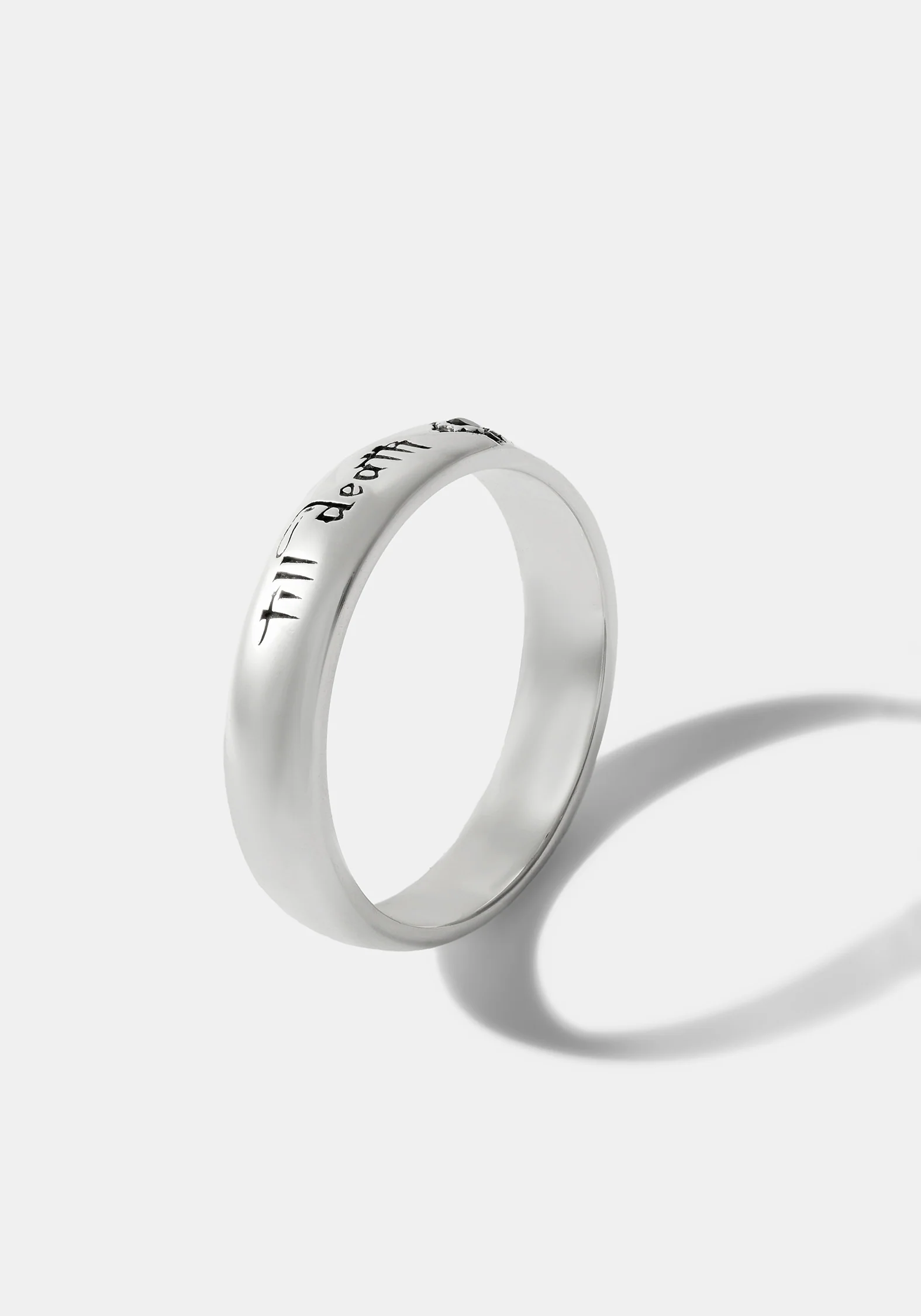 Till Death Sterling Silver Band - 4.8mm