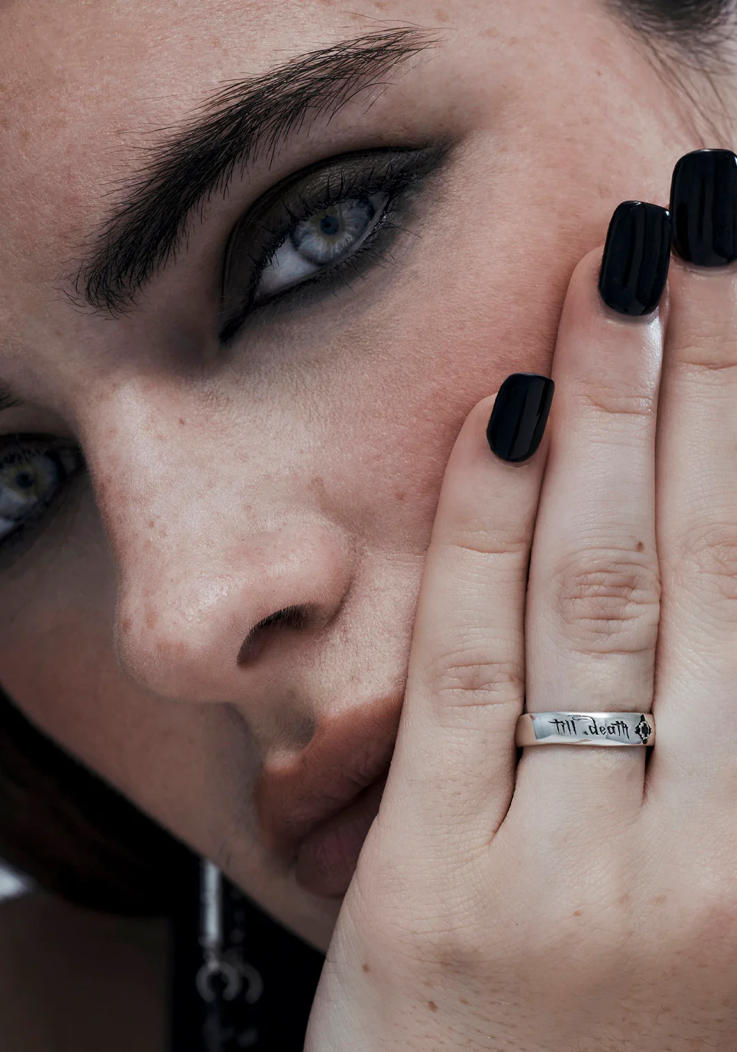 Till Death Sterling Silver Band - 4.8mm - Image 2