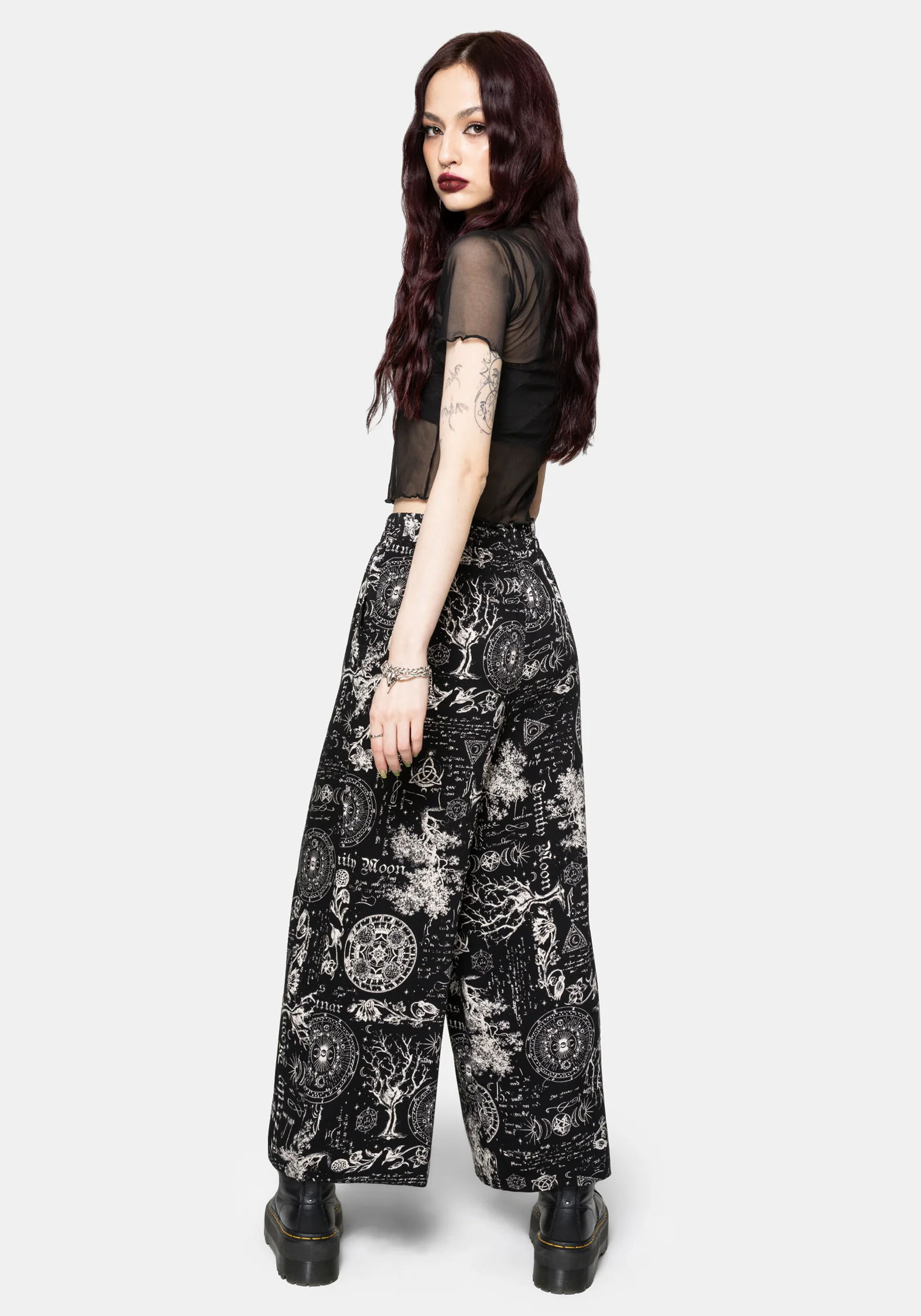 Trinity Moon Print Pull On Culotte - Image 3