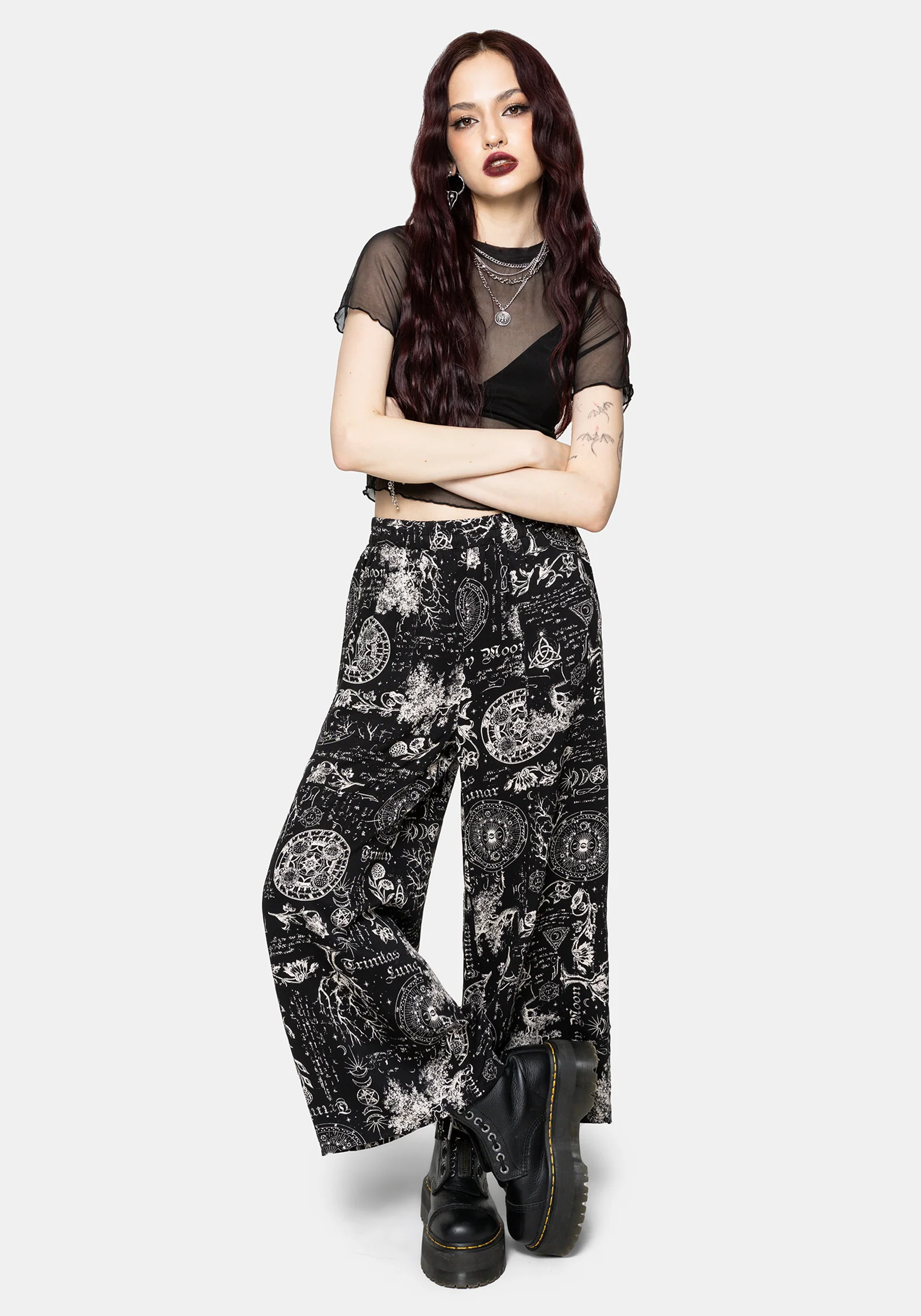 Trinity Moon Print Pull On Culotte - Image 5