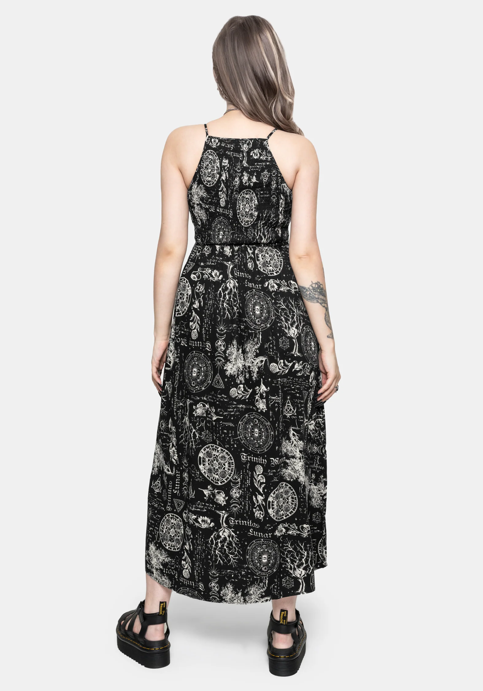 Trinity Moon Shirred Racerback Midi Dress - Image 3