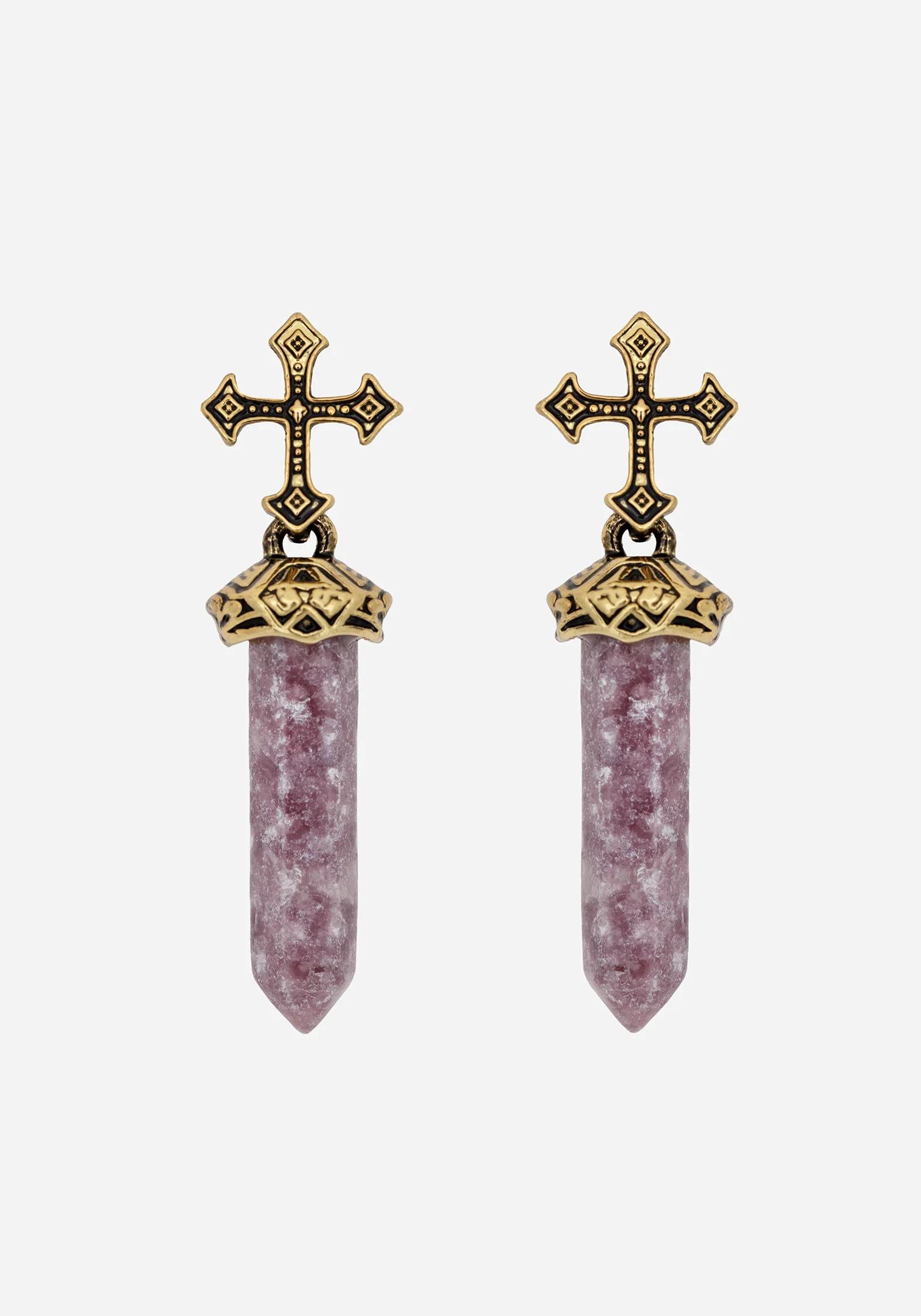 Vallum Cross Shard Earrings - Image 2