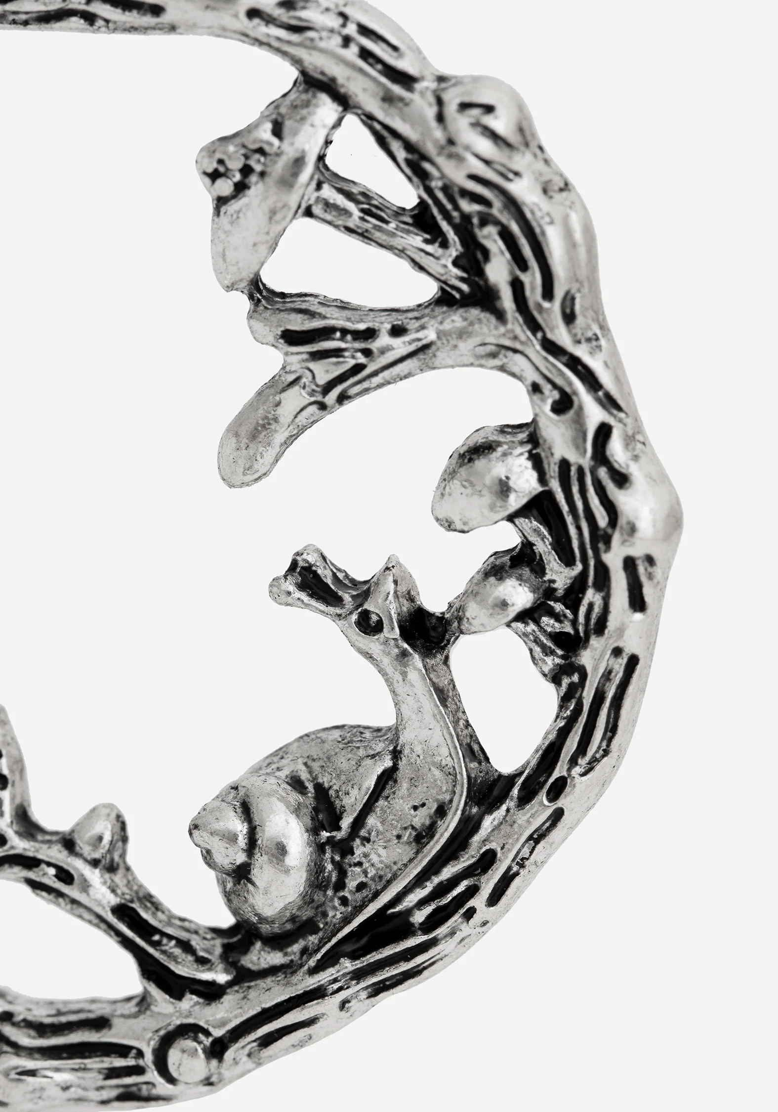 Zinnia Hoop Earrings - Silver - Image 3